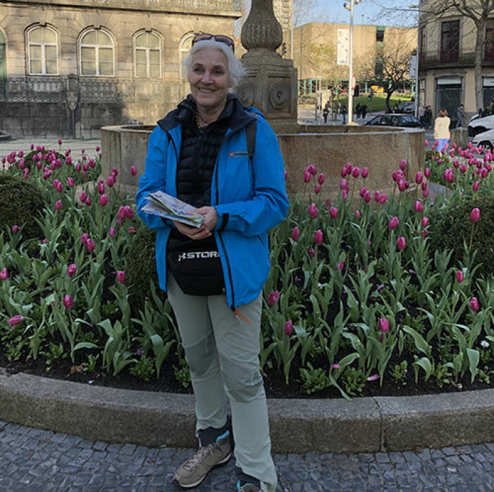 <span class=" bold" data-lab-bold_desktop="bold">När Eva blev sjuk hade hon en målbild: Att få pilgrimsvandra.</span>