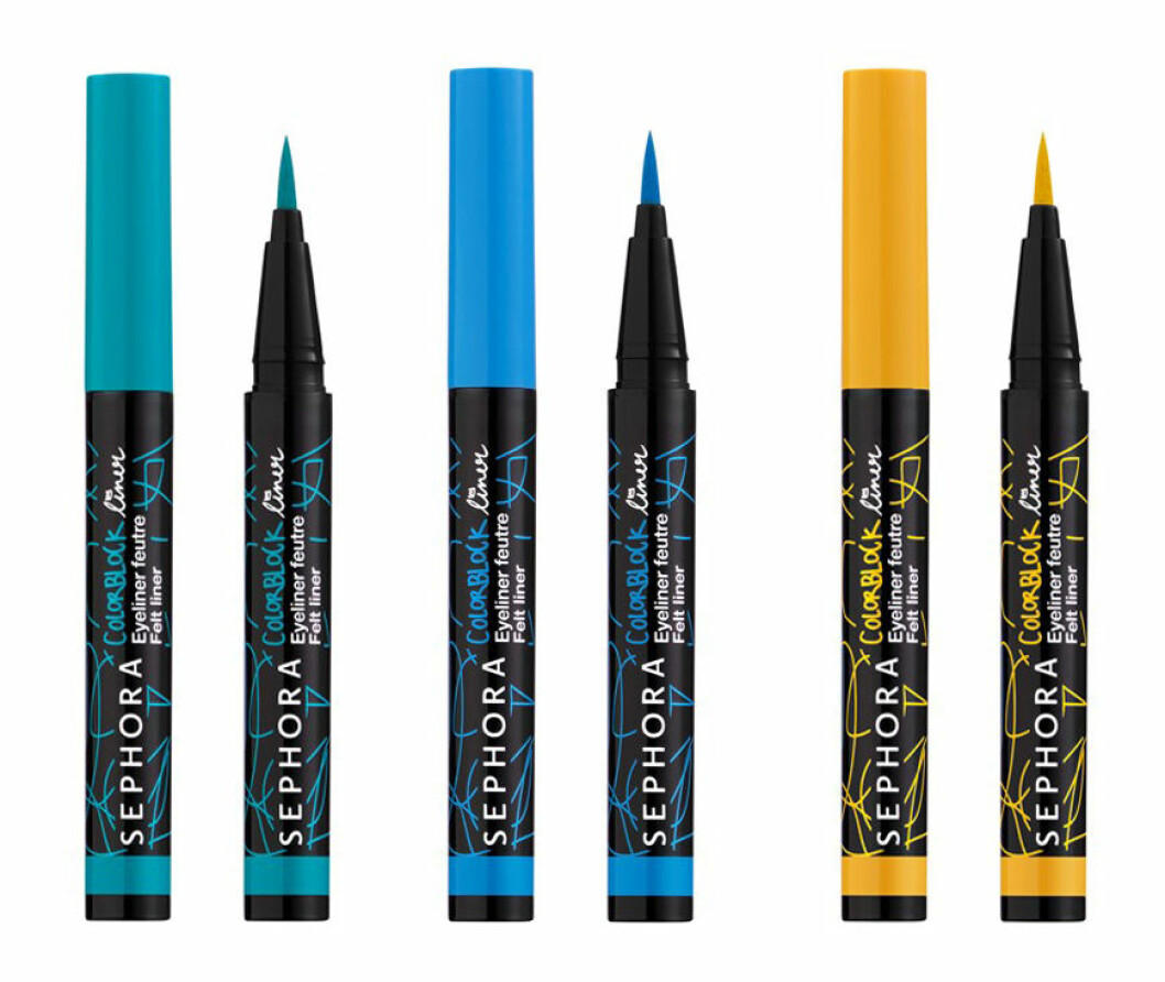 Skönhetstrender hösten 2018: Färgglada eyeliners från Sephora