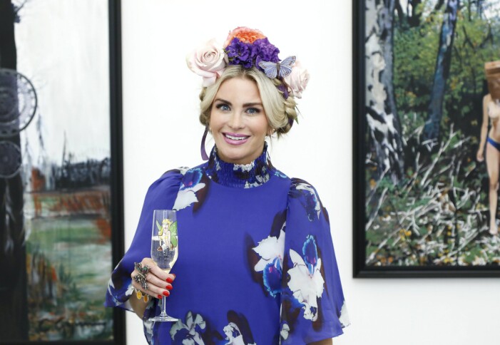 Carolina Gynning på vernissage 2017