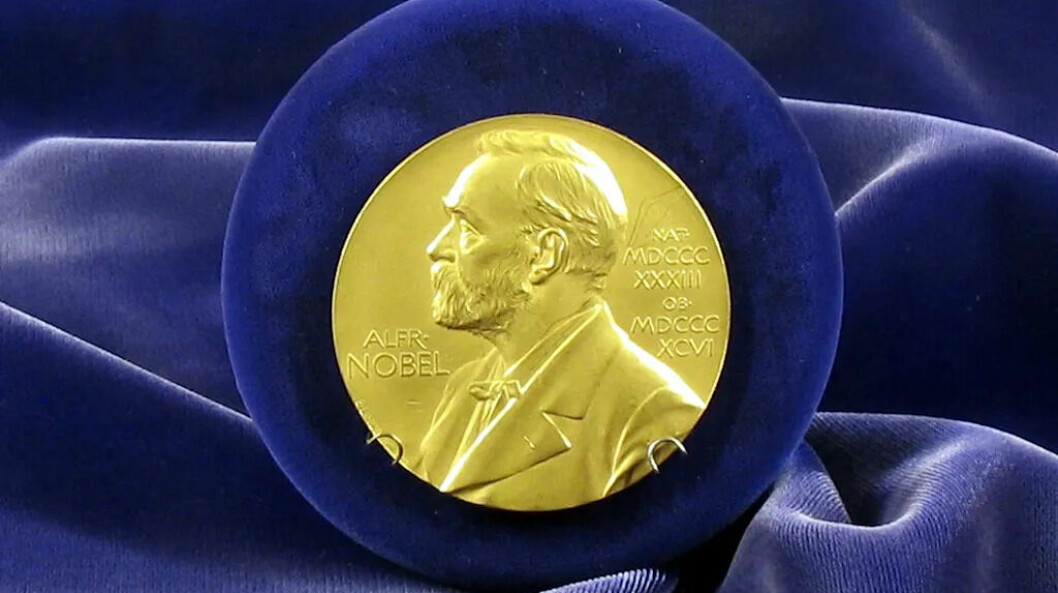 Nobelpris medalj Alfred Nobel.
