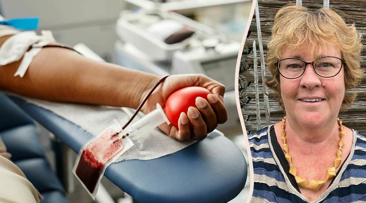 IngMarie måste tappas på blod var tredje månad