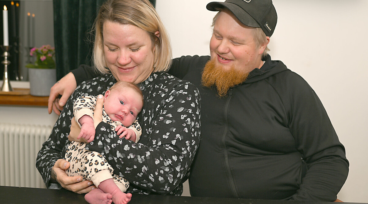 Åsa visste inte att hon var gravid – födde barn hallen