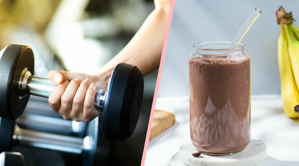 Tips på proteinrikt mellanmål – matig smoothie med smak av kaffe