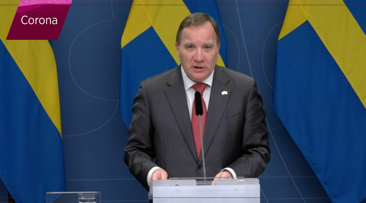 Löfven: Betydande risk för en tredje våg