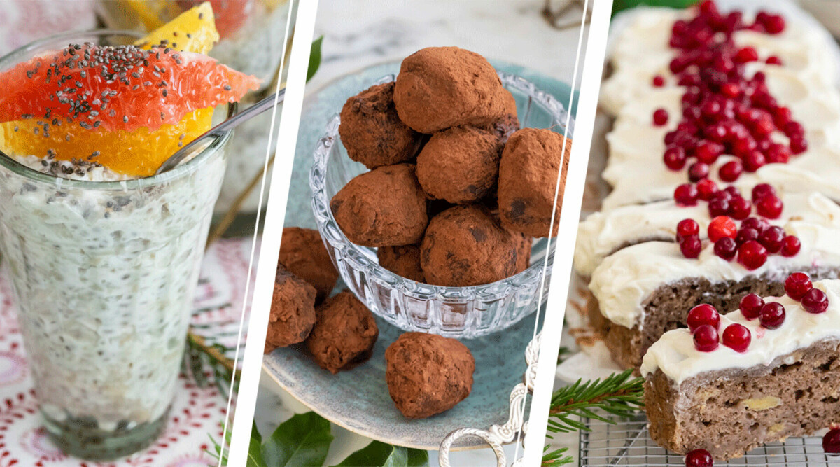 Nyttiga desserter till julbordet – 3 kalorisnåla och supergoda recept