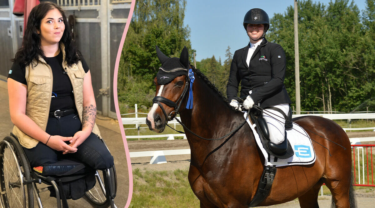 Felicia förlorade benen i trafikolyckan – idag är hon proffsryttare