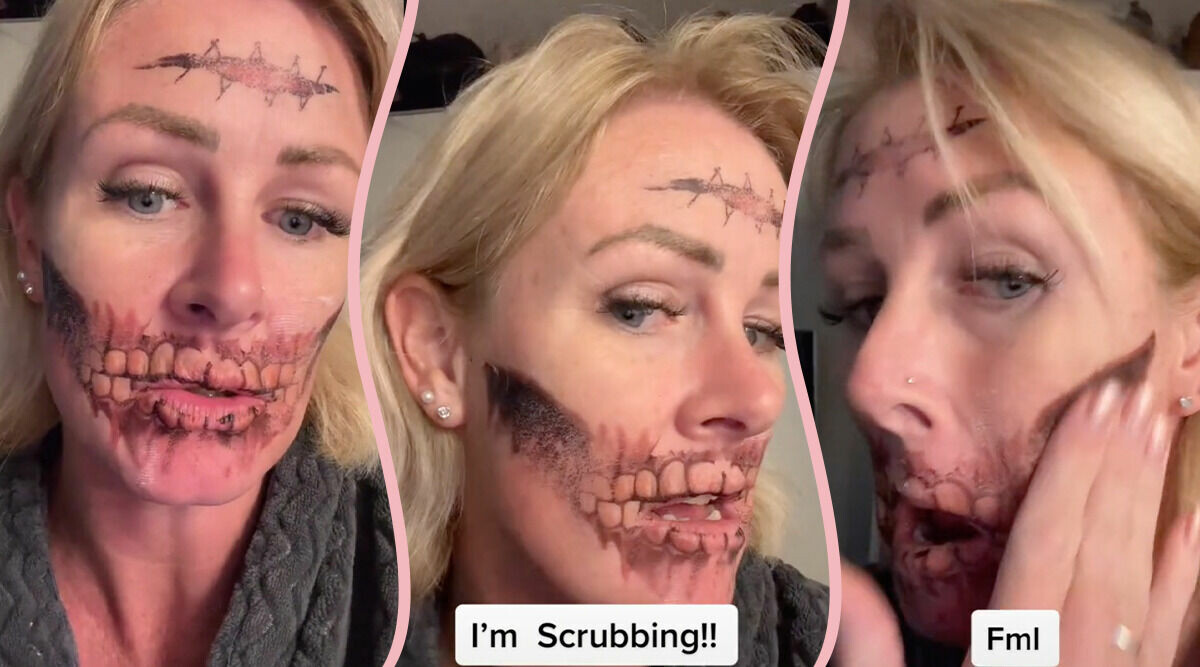 Mormor Elizabeths halloween-flopp: Skelett-tatueringen går inte bort