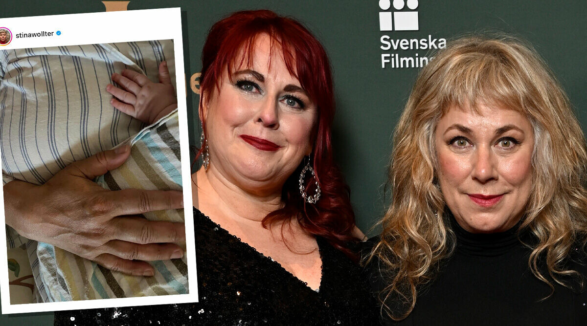 Stina Wollters stora lycka – har blivit mormor