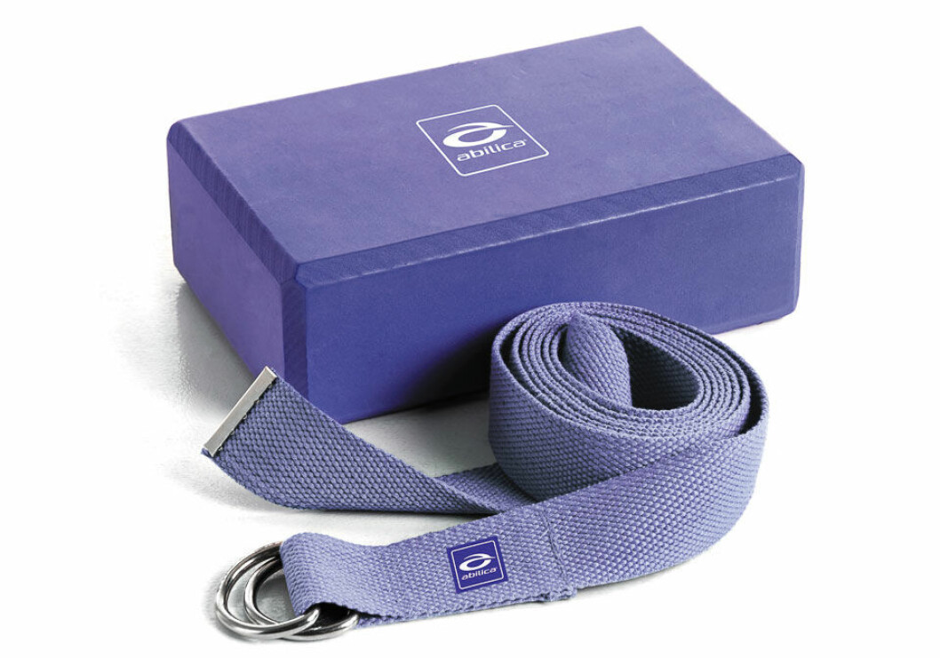 Yogaset med block och remmar från Abilica.