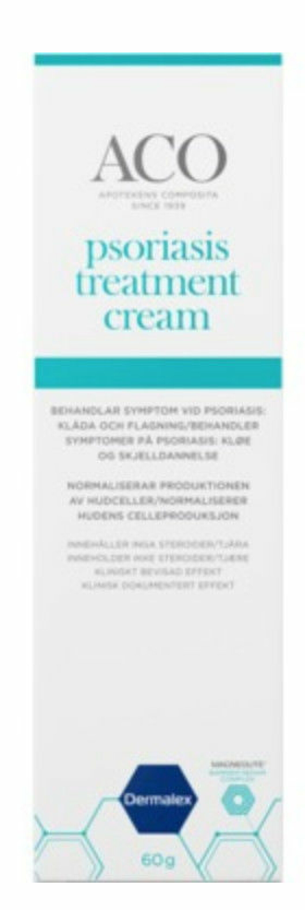 ACO kräm för psoriasis.