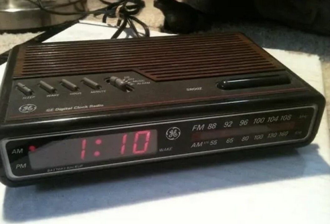 klockradio från förr