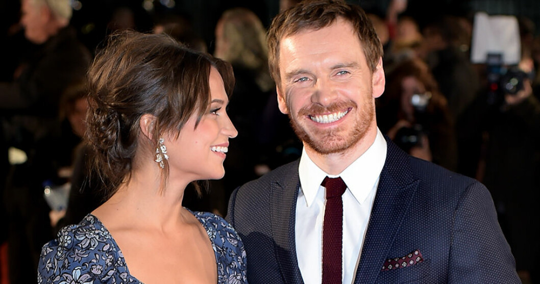 Alicia Vikander och maken Michael Fassbender.