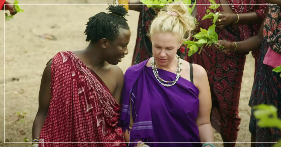 Paret Sandra och Isayah när de gifter sig i Tanzania säsong 1