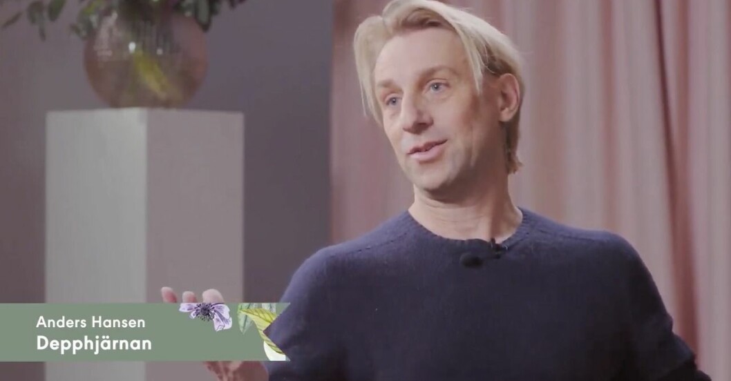 Anders Hansen berättar om sin nya bok Depphjärnan på Bonnierförlagens pressträff. Anders Hansen om boken Depphjärnan