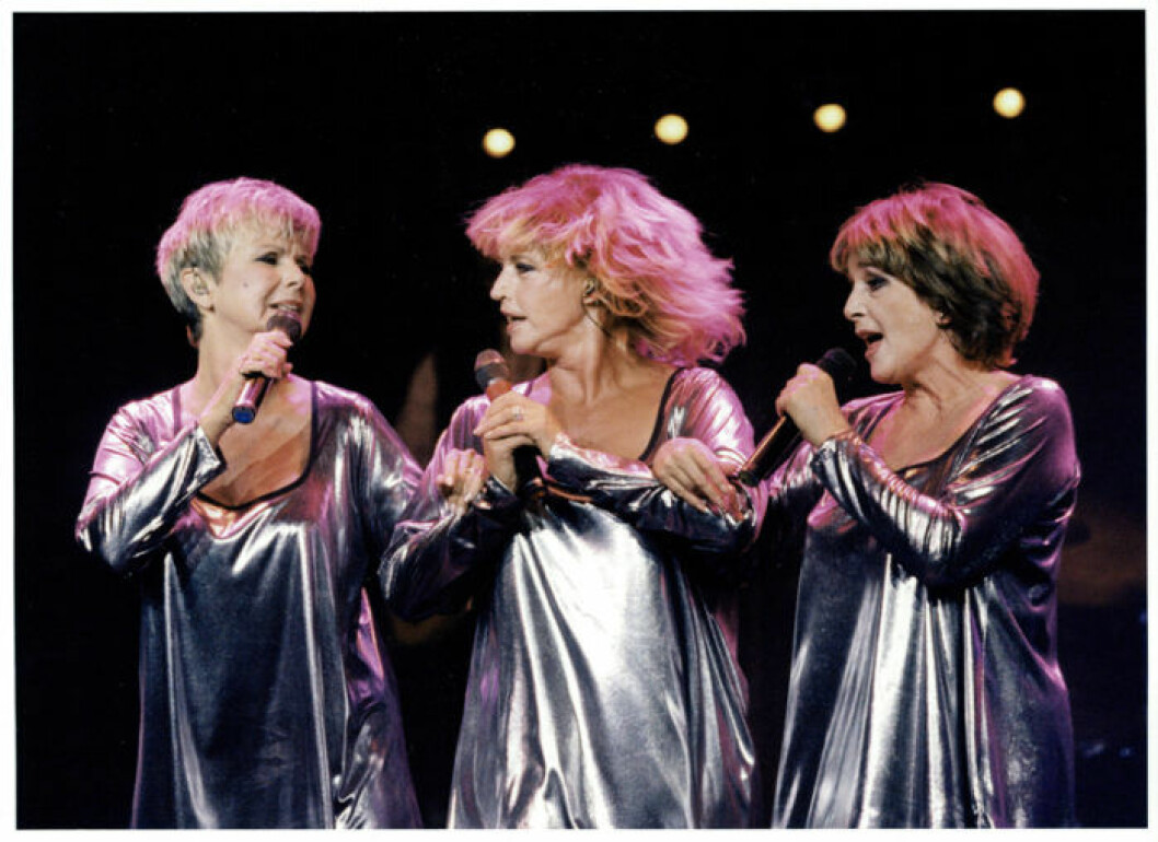 Barbro ”Lill-Babs” Svensson på turné tillsammans med Ann-Louise Hansson och Siw Malmkvist 1995. Bild: IBL Bildbyrå Barbro "Lill-Babs" Svensson med Ann-Louise Hansson och Siw Malmkvist