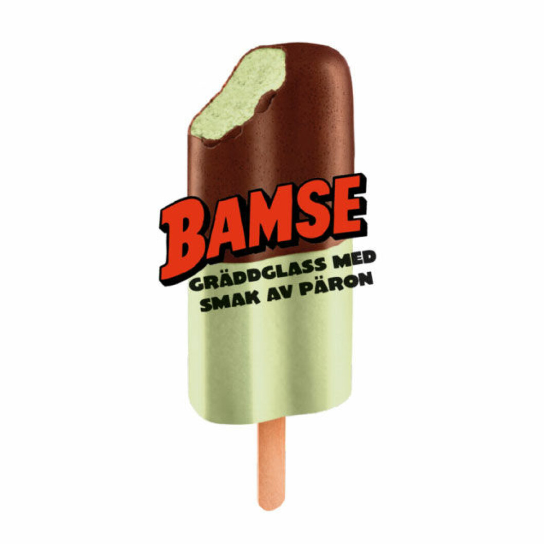 Bamse – en barnglass med päronsmak.
