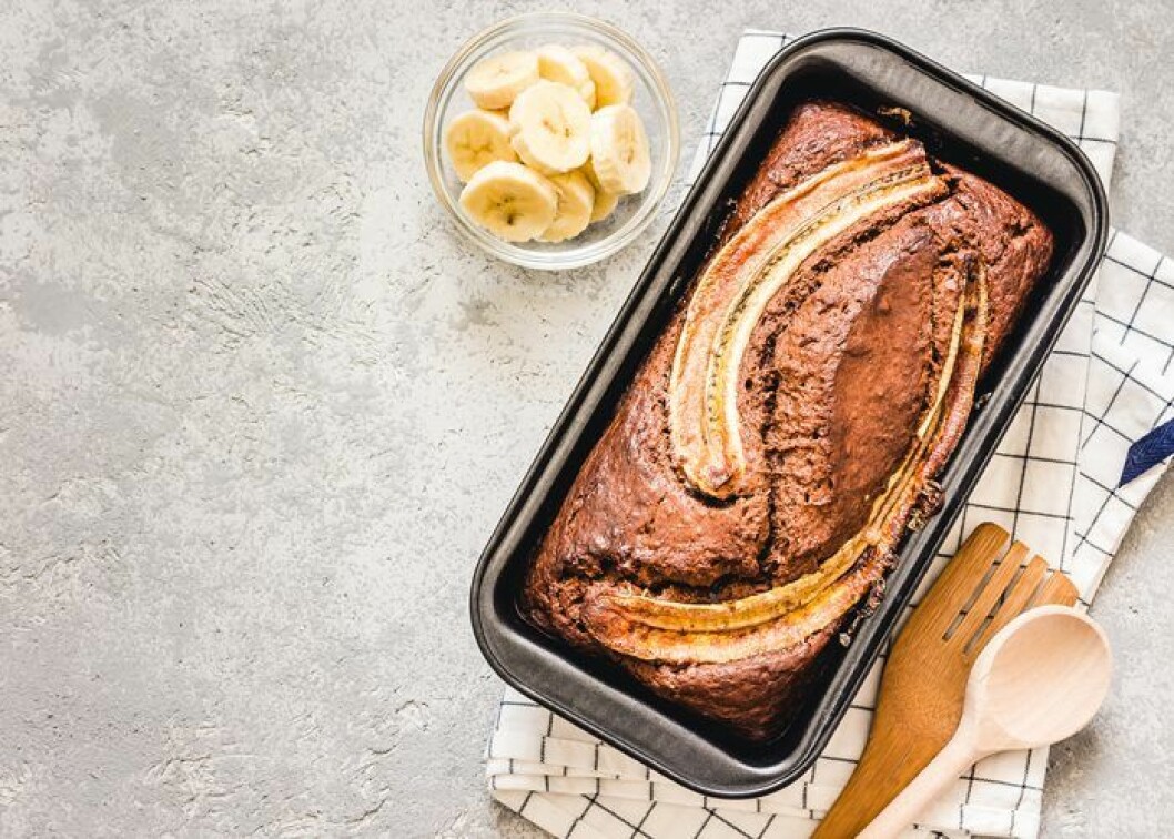 Sockerfritt bananbröd.