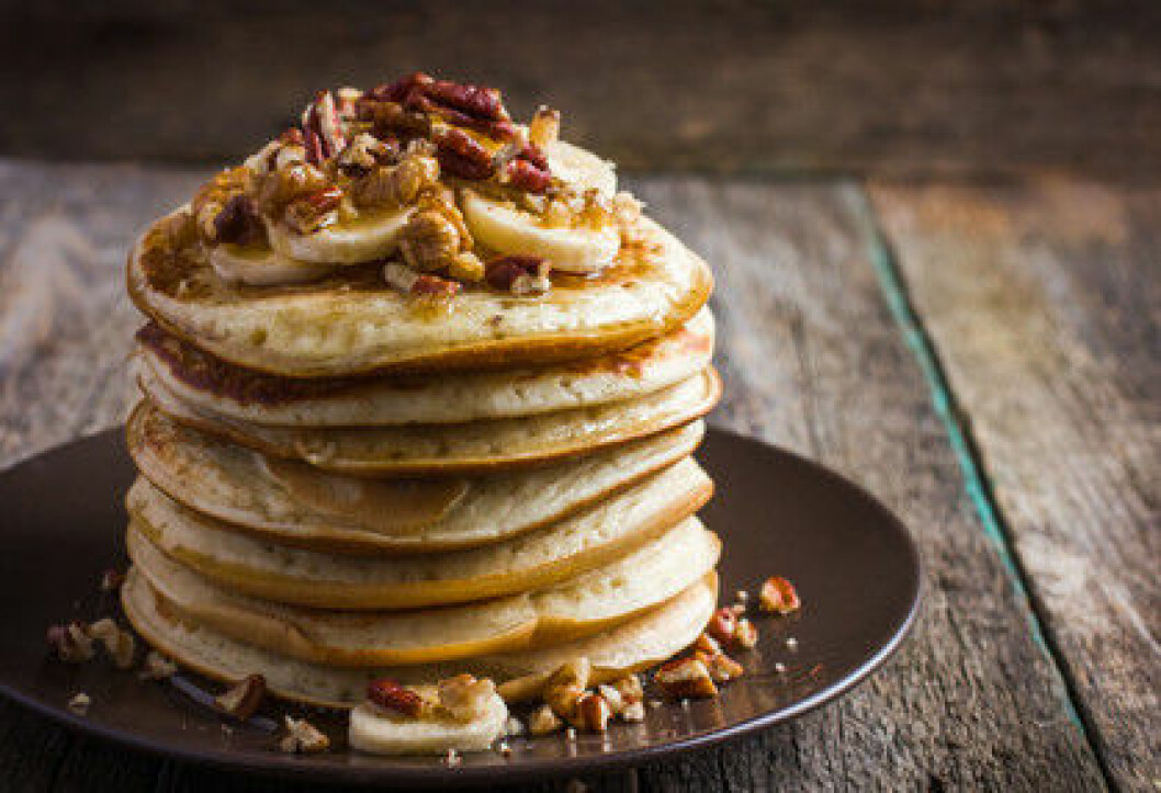 Enkel och nyttig bananpannkaka
