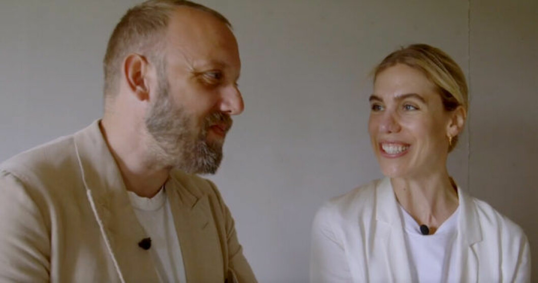 Rasmus och Margareta var inte så nöjda med vegansk kost. Bild: SVT Rasmus och Margareta var inte så nöjda med vegansk kost.