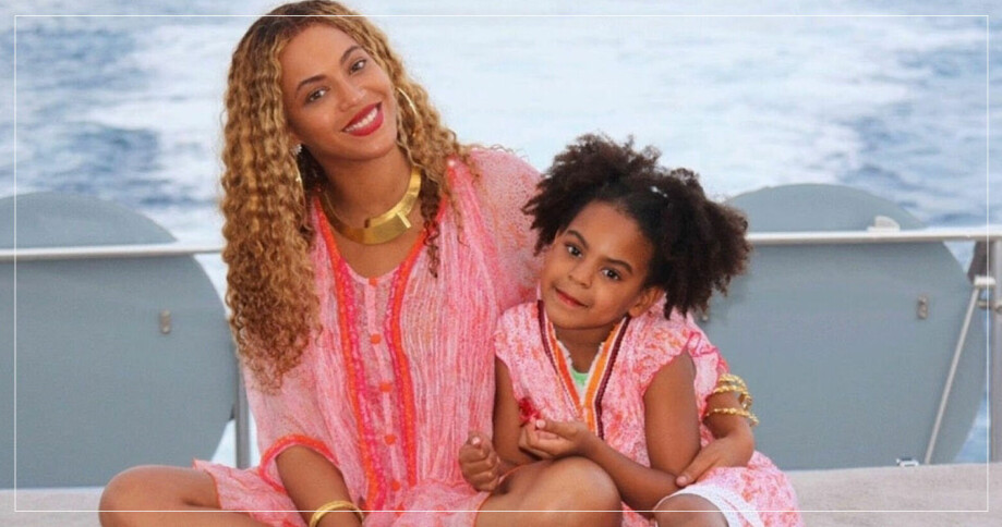 Beyonce med sin dotter Ivy.