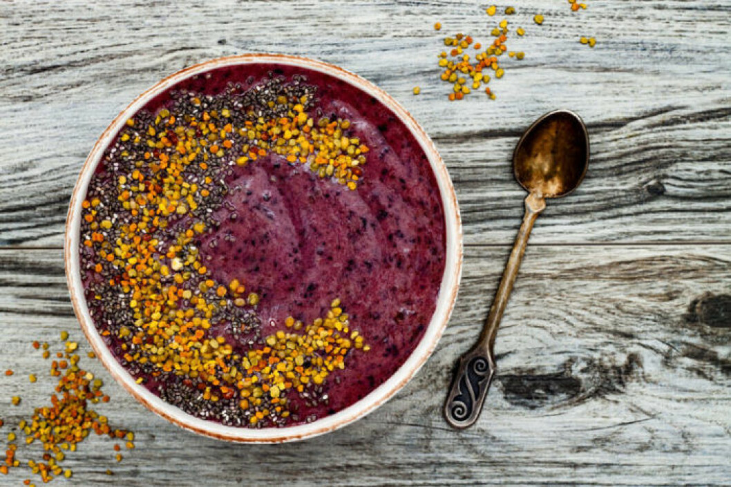 Bipollen är rikt på protein och B-vitamin.