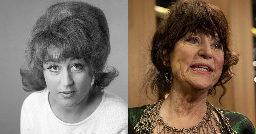 Birgitta Andersson 1964 och 2018.