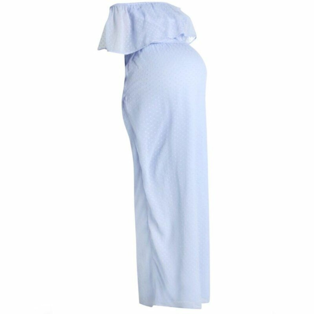 Blå gravidklänning