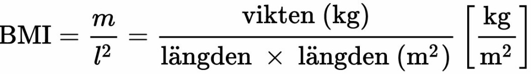 bmi-rakning