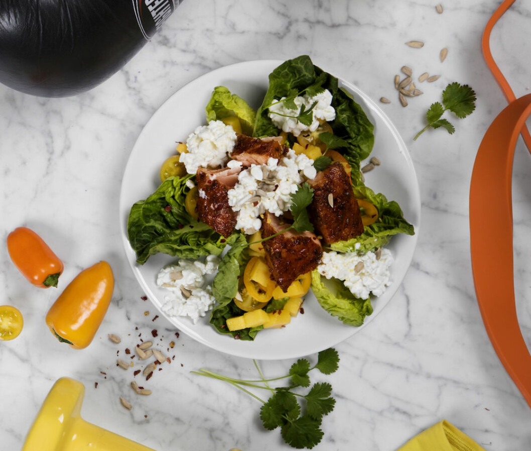 Bowl med lax recept.