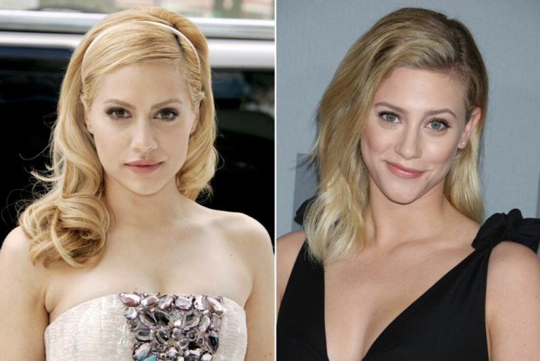 Brittany Murphy t.v. och Lili Reinhart t.h. Brittany Murphy och Lili Reinhart