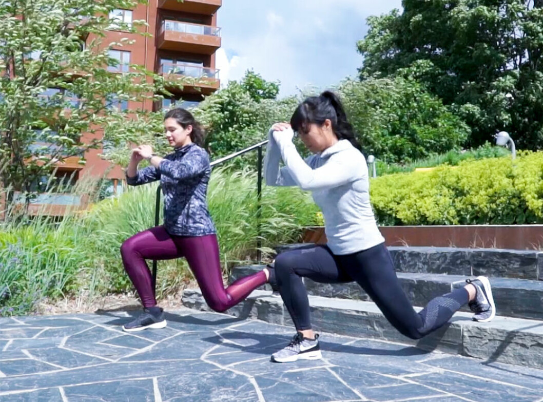 Bulgarian jumpsquats – HIIT-träning i trappa 6 övningar