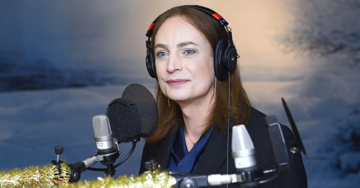 Caroline Farberger i Vinter i P1, där hon vinterpratade 2019. Caroline Farberger i Vinter i P1 2019.