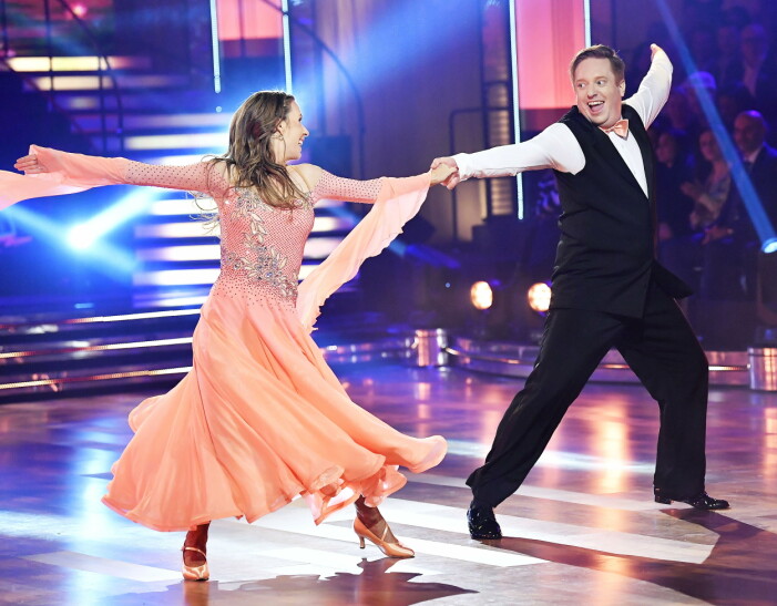 Cecilia och Marcus på dansgolvet i årets säsong av Let´s Dance. Foto: Karin Törnblom/TT Cecilia Ehlring Danemark och Marcus Granseth i Let´s dance 2022
