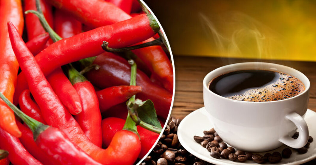Drick kaffe och ät chili!