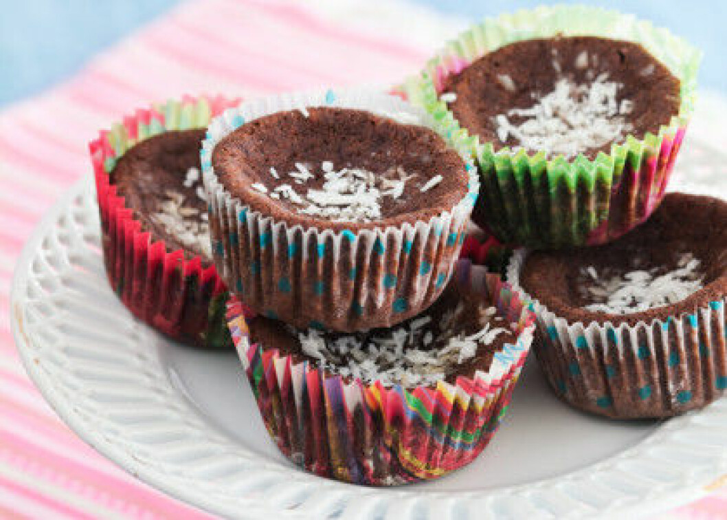 Picknick: Recept på nyttiga chokladmuffins med stevia.