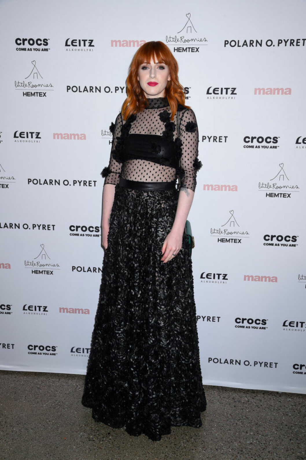 Cissi Wallin på röda mattan på Årets mama 2019