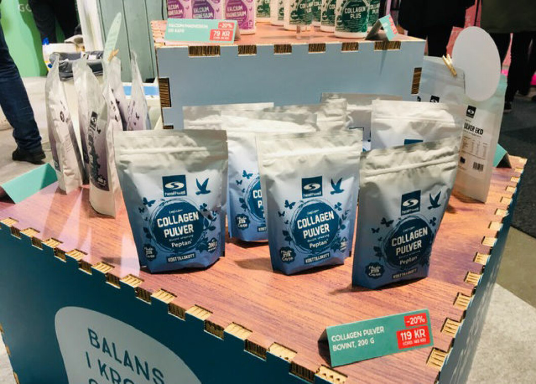Collagenpulver någon? Collagenpulver mässan 2019.