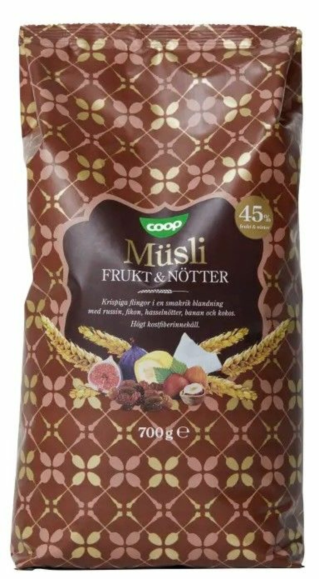 musli med mycket socker