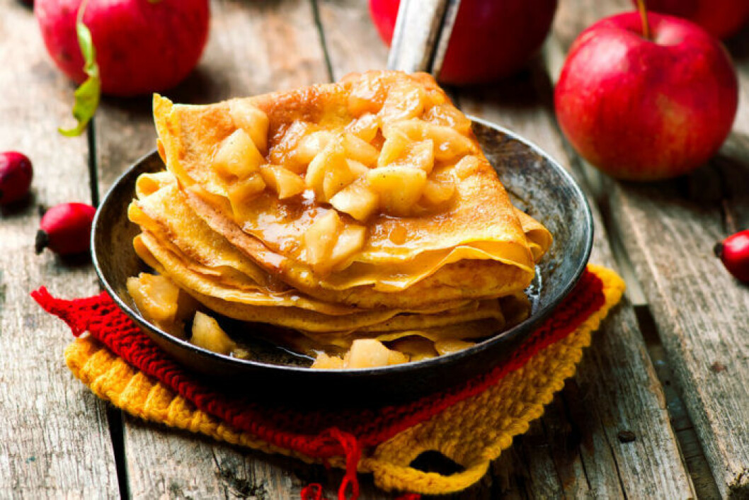 Godare dessert än crêpes med äpple får man leta efter. Godare dessert än crêpes med äpple får man leta efter.