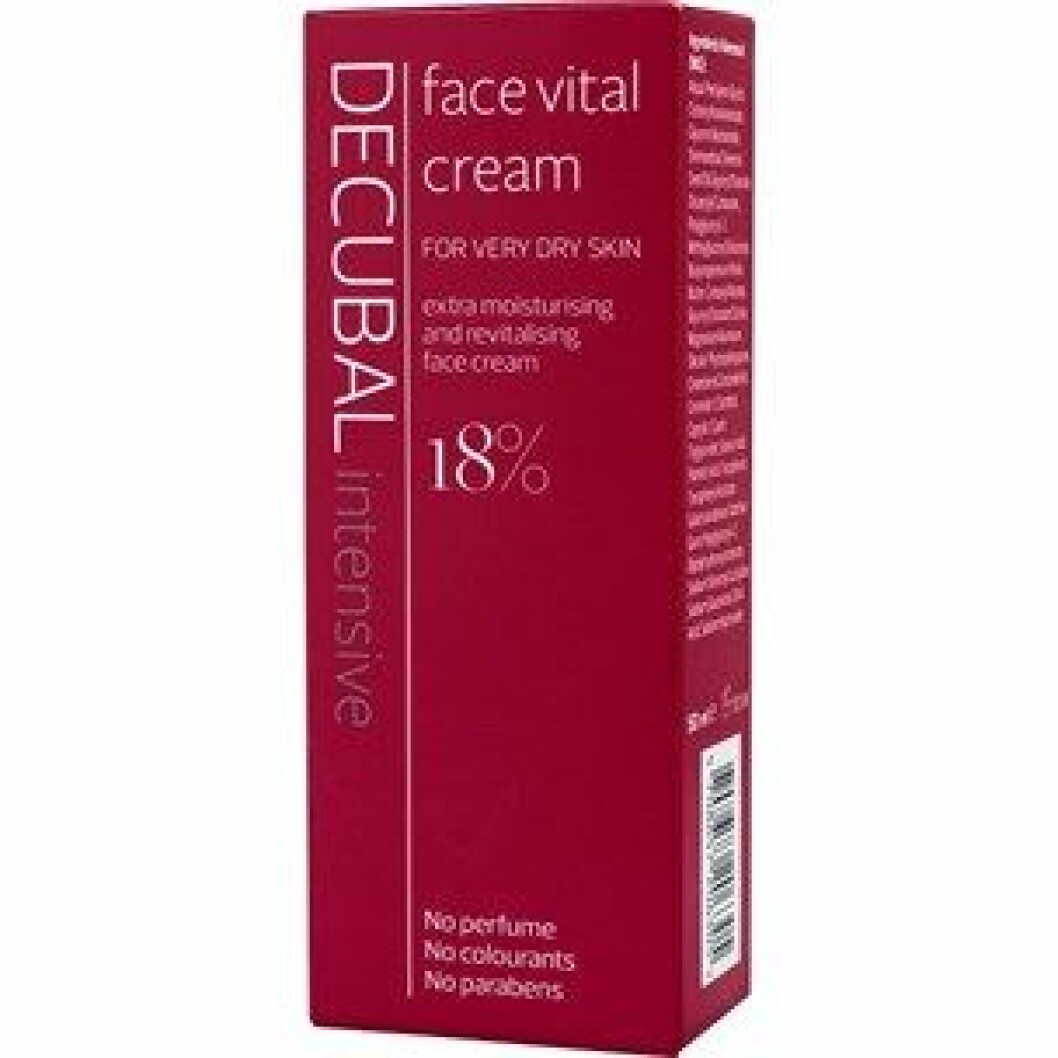 En bild på produkten Decubal – Face Vital Cream, en ansiktskräm för dig med torr hy.