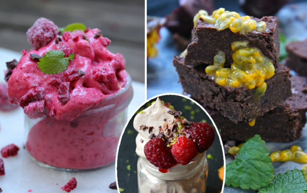 Goda och nyttiga desserter.