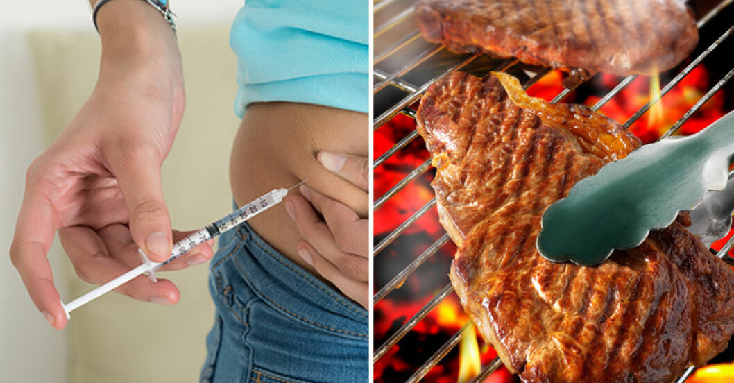Köttätare riskerar diabetes.
