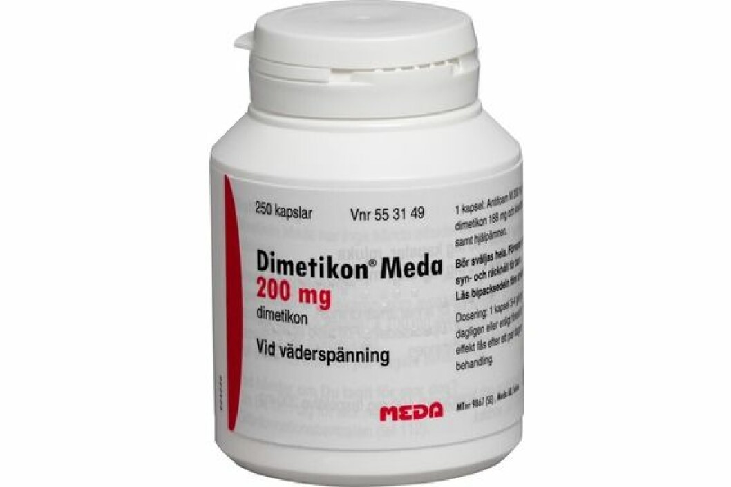 Dimetikon meda mot IBS.