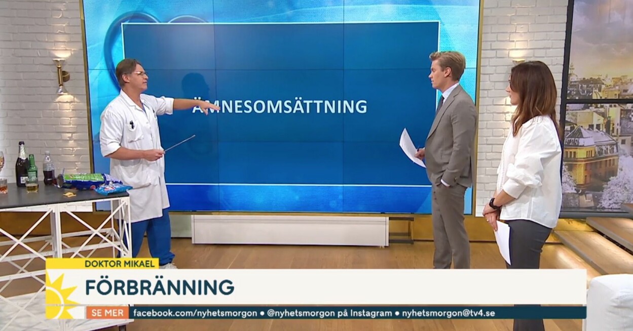 Doktor Mikael är på plats i Nyhetsmorgon. Doktor Mikael, Martin Järborg, Maria Forsblom