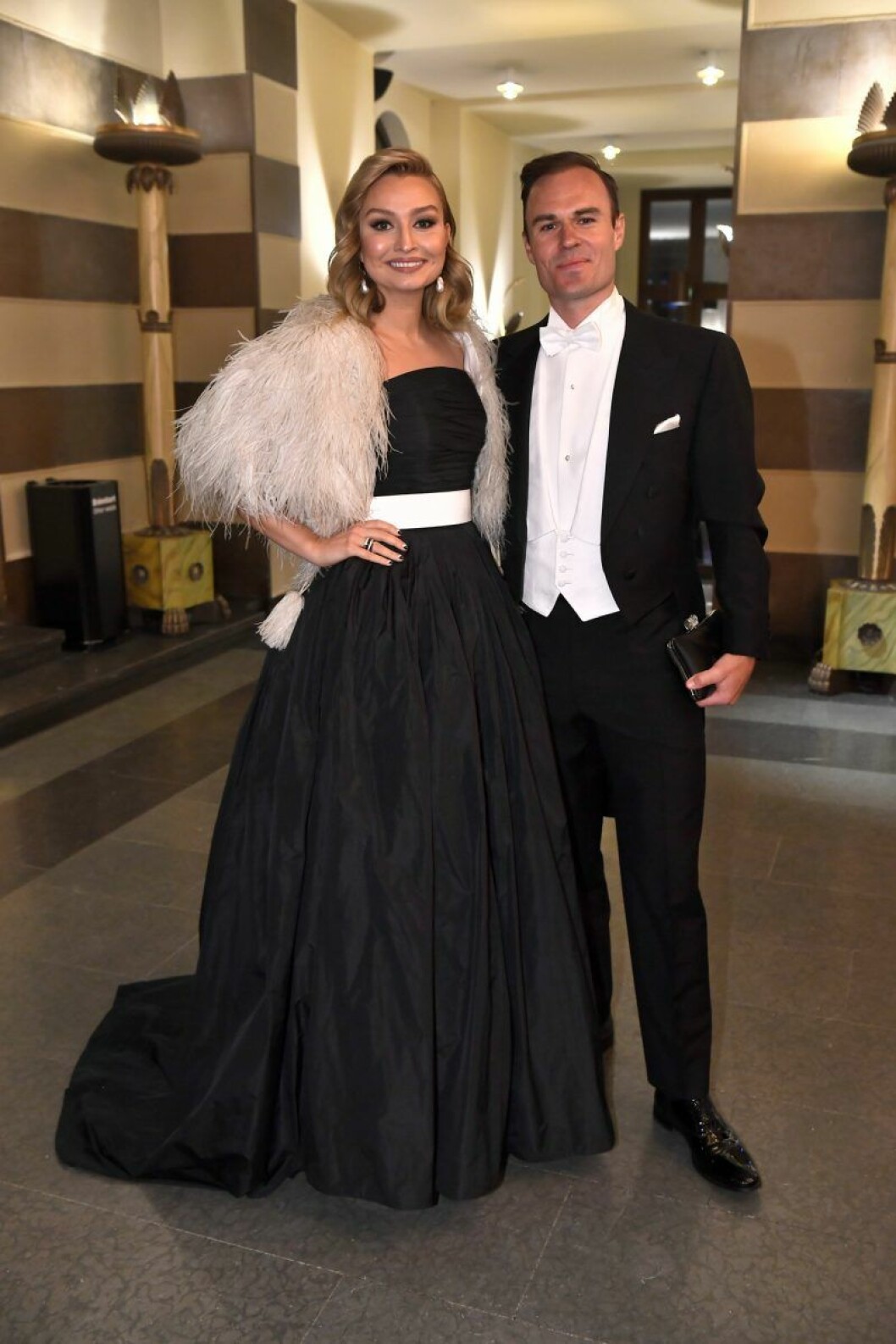 Ebba Bush Thor och Niklas Busch Thor. Ebba Bush Thor och Niklas Busch Thor på Nobel 2019