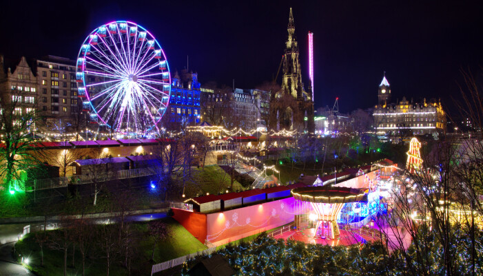 Julmarknad i Edinburgh