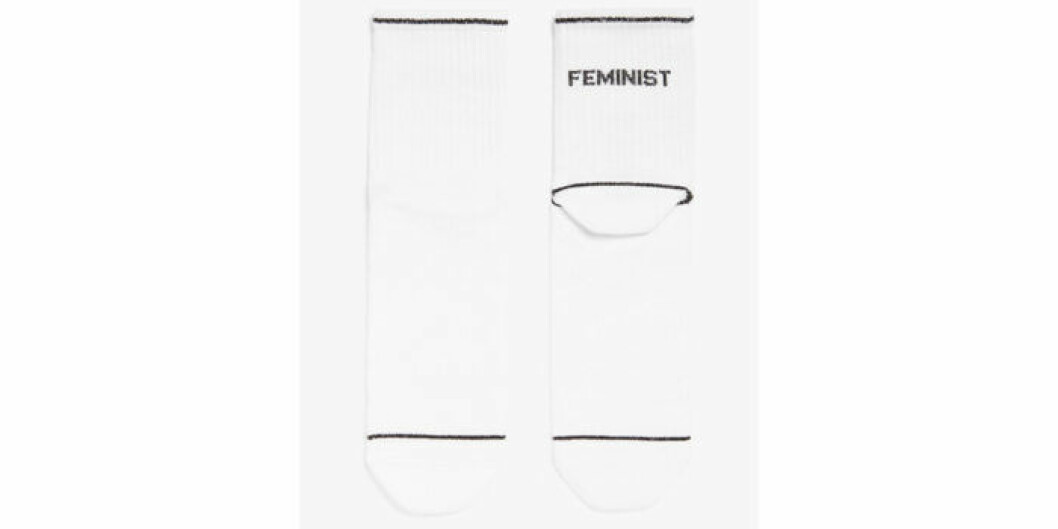 Sockor med statementtryck