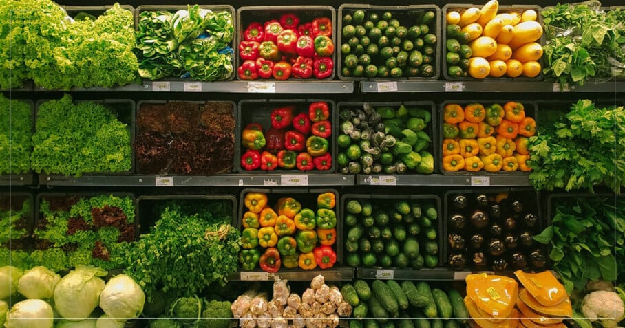 grönsaker i butik