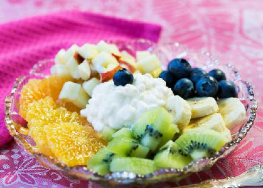 Fruktsallad med blåbär
