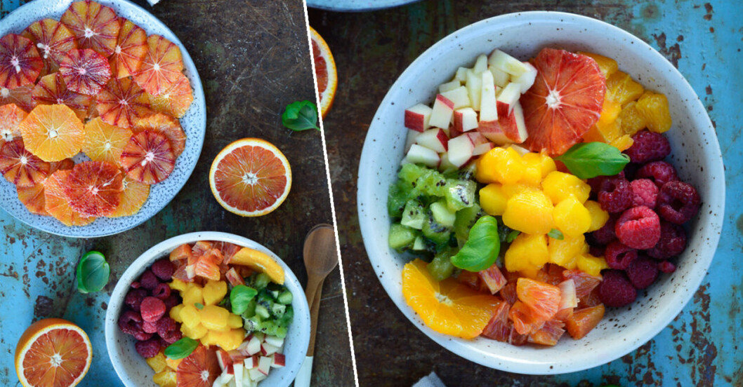 Fruktsallad från Supermat.